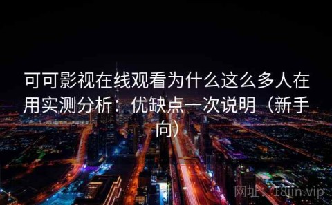可可影视在线观看为什么这么多人在用实测分析：优缺点一次说明（新手向）
