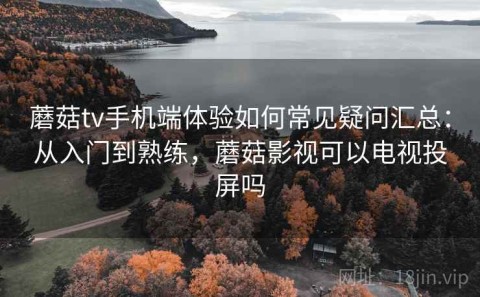 蘑菇tv手机端体验如何常见疑问汇总：从入门到熟练，蘑菇影视可以电视投屏吗