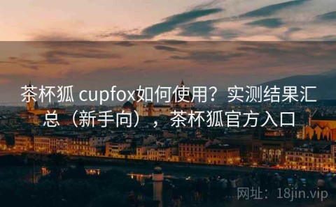 茶杯狐 cupfox如何使用？实测结果汇总（新手向），茶杯狐官方入口