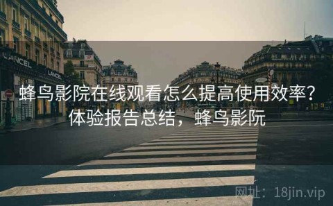 蜂鸟影院在线观看怎么提高使用效率？体验报告总结，蜂鸟影阮