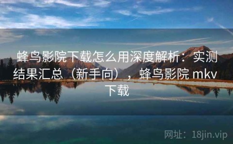 蜂鸟影院下载怎么用深度解析：实测结果汇总（新手向），蜂鸟影院 mkv 下载