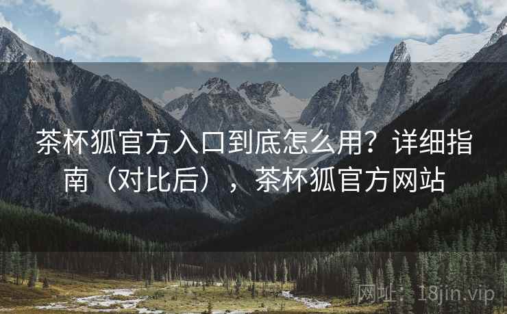 茶杯狐官方入口到底怎么用？详细指南（对比后），茶杯狐官方网站