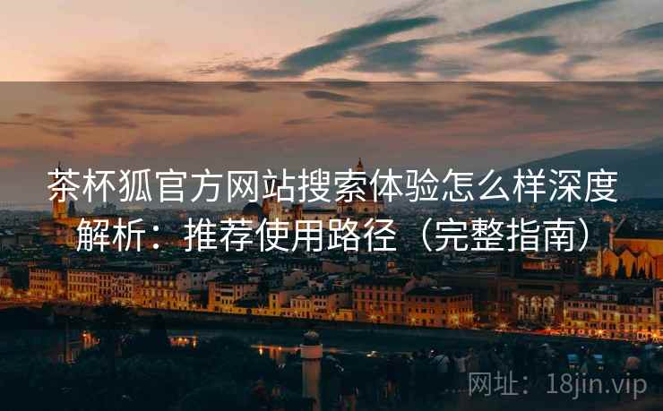 茶杯狐官方网站搜索体验怎么样深度解析：推荐使用路径（完整指南）